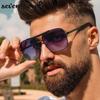 Vintage Square Sunglasses Men Luxury Brand Designer Metal Frames Sun Glasses for Male Fashion Rectangular Sunglass Gafas De Sol