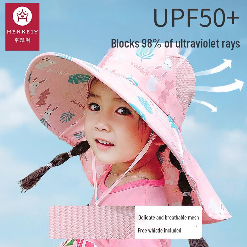 Kids  UV Protection Wide-Brim Sun Hat