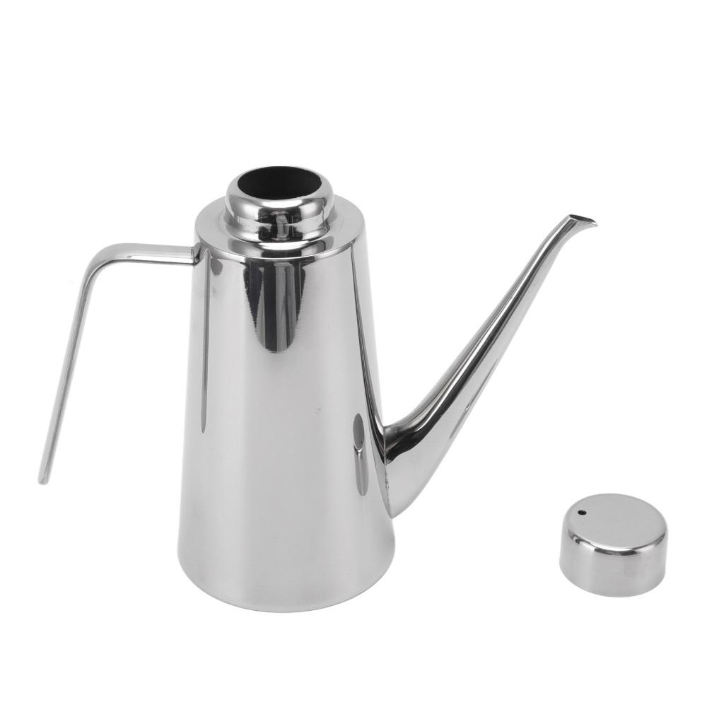 850ML Olive Oil Dispenser 304 Stainless Steel Oil Can Pot  Commercial Restaurant