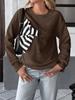 Autumn 2025 Sweet Striped Bow Sweatshirt for Women