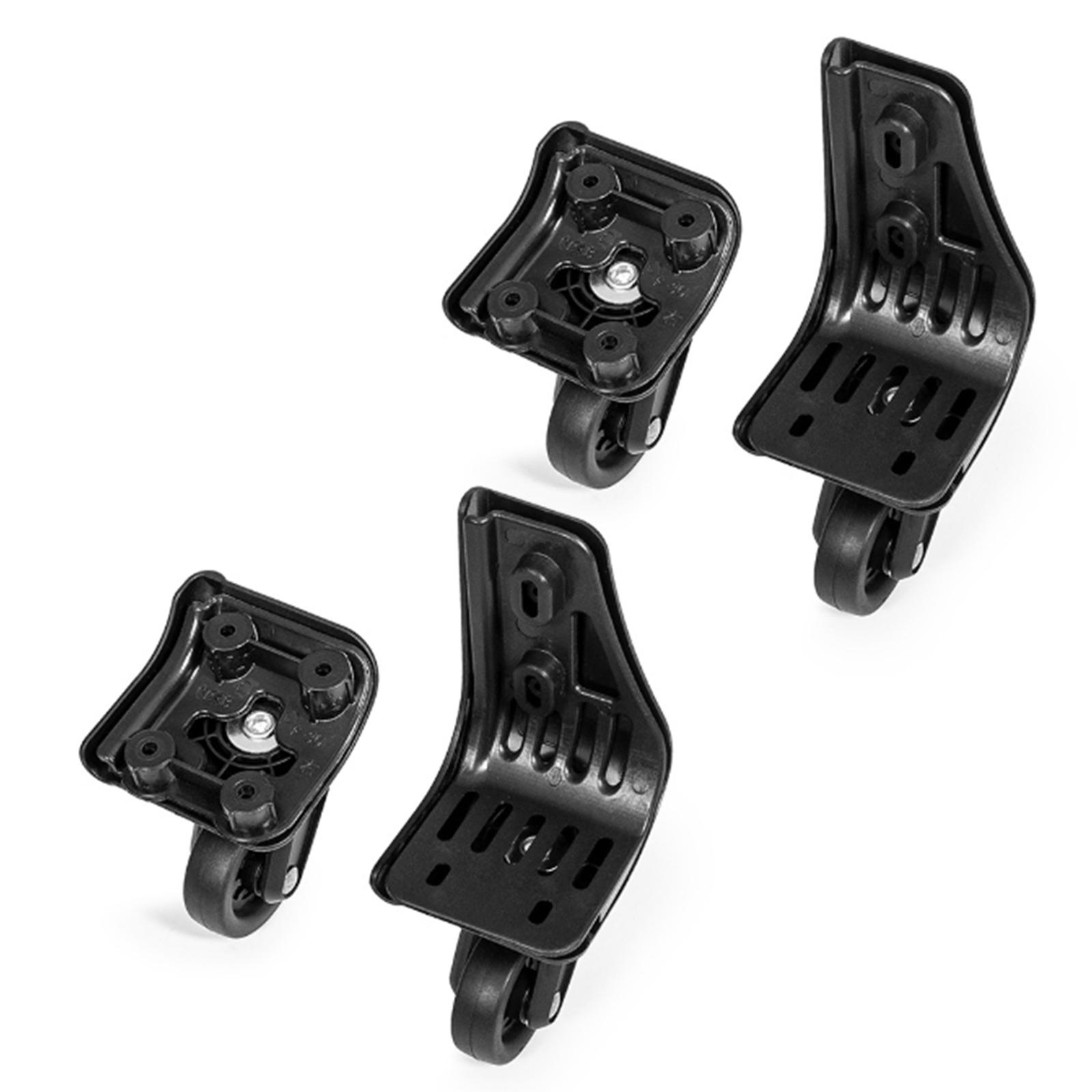 

4 штуки Колеса для багажа Тихие роликовые Сменные ролики Аксессуары для ремонта дорожного чемодана Легкая установка Детали для багажа