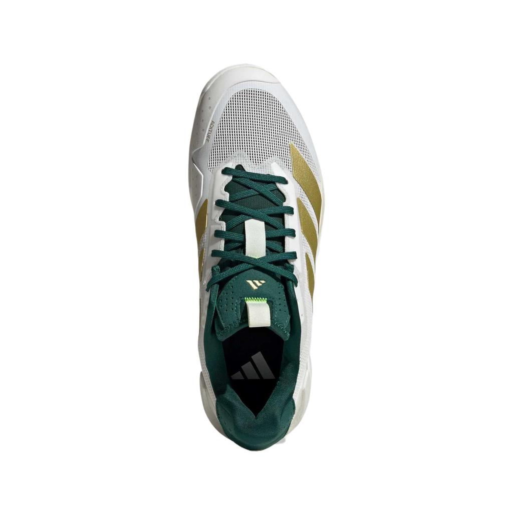 Adidas Adizero Ubersonic 5 Slip Resistant, Abrasion Resistant, Breathable Low top Tennis Shoes Men's Bright White IH3087