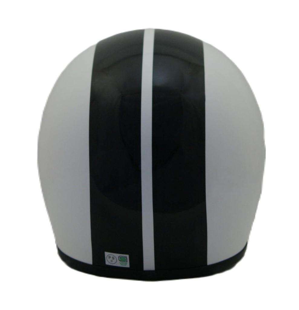 SunUp COBRA Full Face Motorcycle Size L White SM-002 Helmet, (59-60cm),