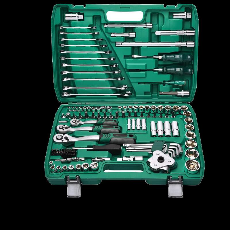 

Hongrong 121-Piece Ratchet Socket Wrench Tool Set with Toolbox