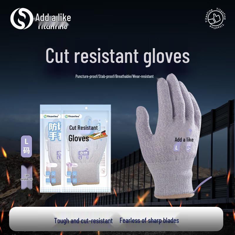 

Titanfine Cut-Resistant Safety Gloves S