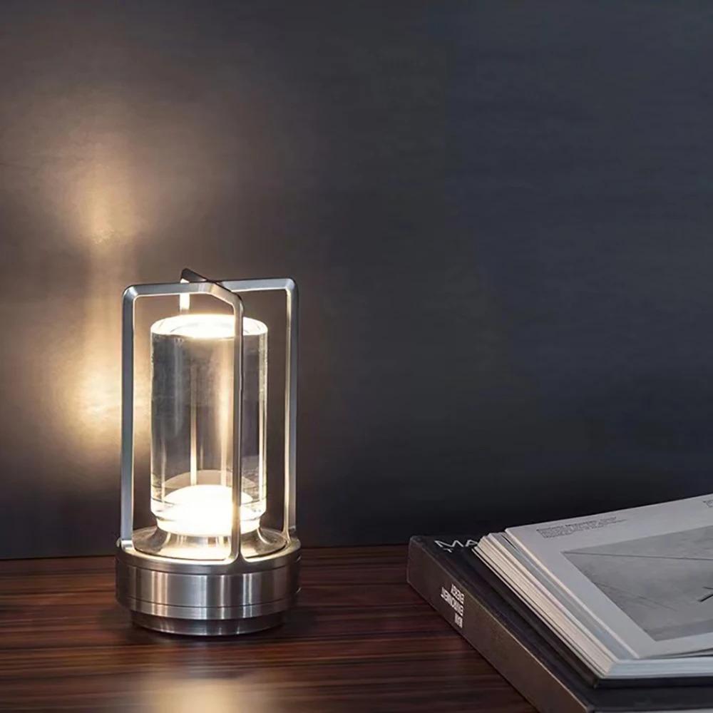 Touch table lamp Plastic USB charging LED lamp Bedroom bedside decoration desk lamp Outdoor camping atmosphere night light