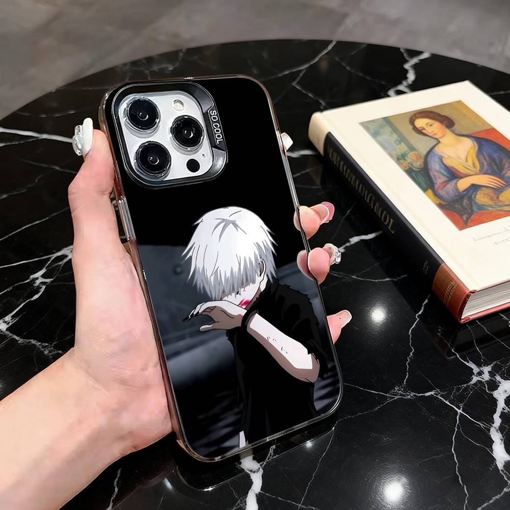 

Tokyo Ghoul Ken Kaneki Phone Case For iPhone 17,16,15,14,13,12,11 Plus,Pro Max,XS,Colorful Silver Phone case Funda Cover iPhone15pro