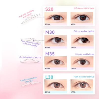 280Pcs Double Eyelid Tape Beige Self-Adhesive Eye Makeup Stickers Transparent Invisible Double Eyelid Tape Big Eyes Makeup Tools