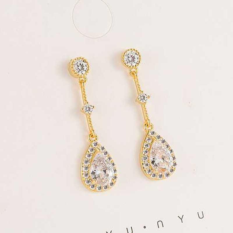 Sace Gems Classic Copper Alloy Zircon Earrings for Women Wedding Party Gifts