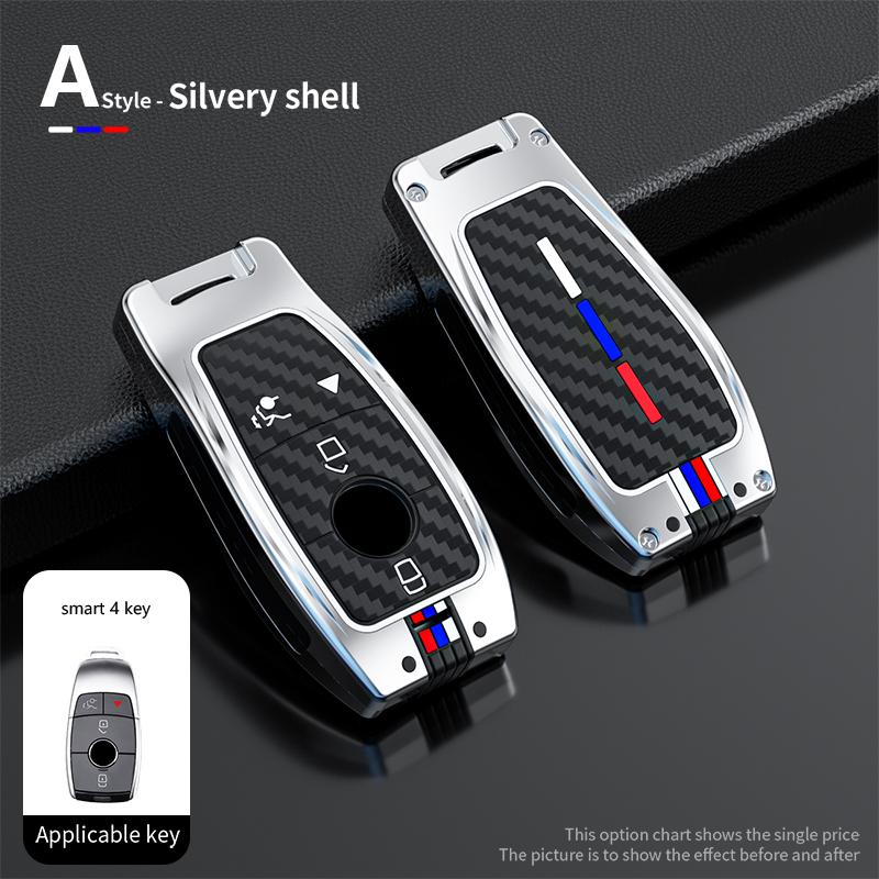 Car Key Case Cover Shell Fob for Mercedes Benz A C E S G Class GLC CLE CLA GLB GLS W177 W205 W213 W222 X167 AMG 3 4 Buttons