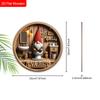 Lodge Style Russian Wooden Bathroom Sign with Gnome Pattern - Rustic Decorative Plaque with Toilet Themed - Ideal Hanging Ornament for Toilet Decor