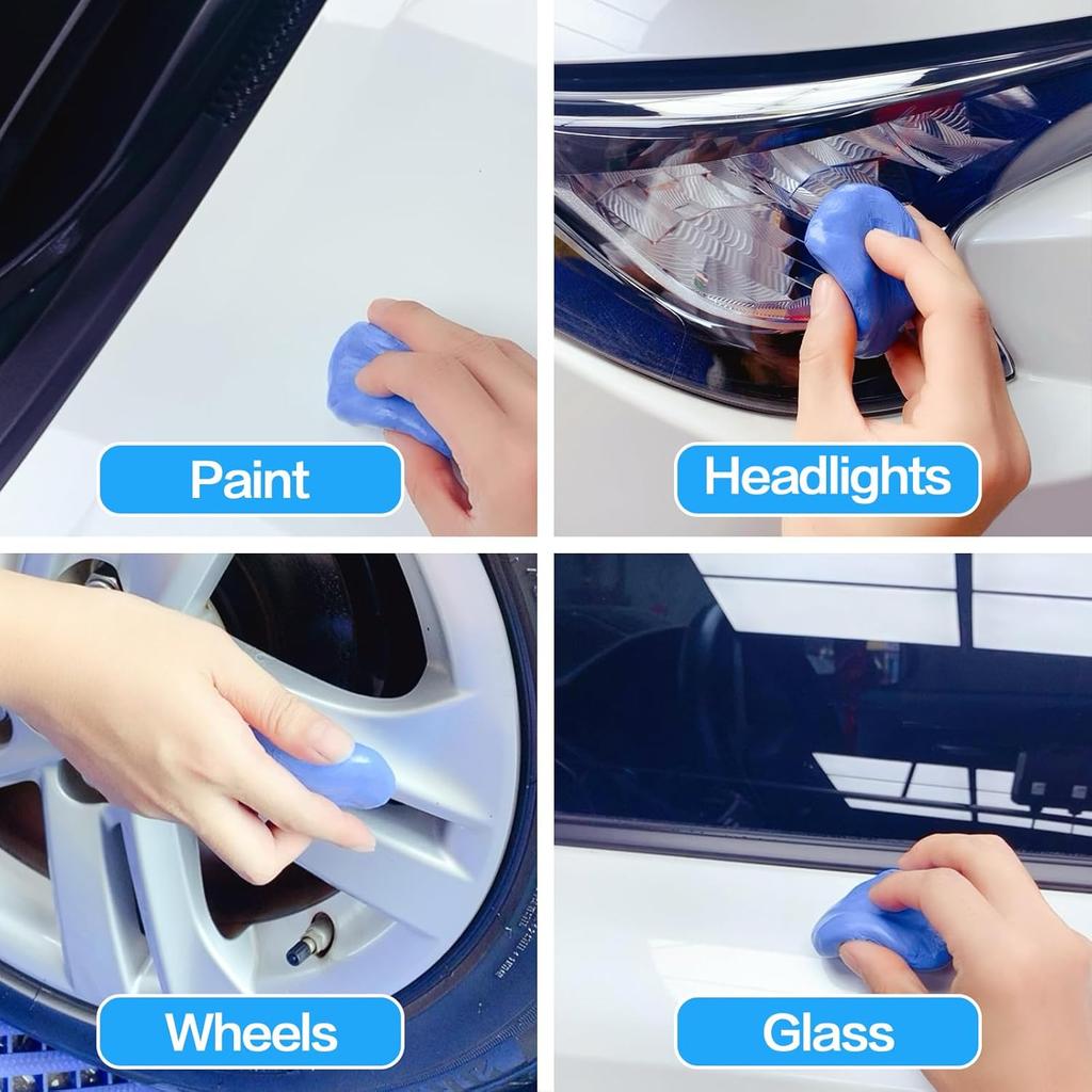 8 Pack Clay Bars Kit For Auto Detailing, 400G Premium Magic Clay | Adsorption Capacity For Detailing & Wash Clean