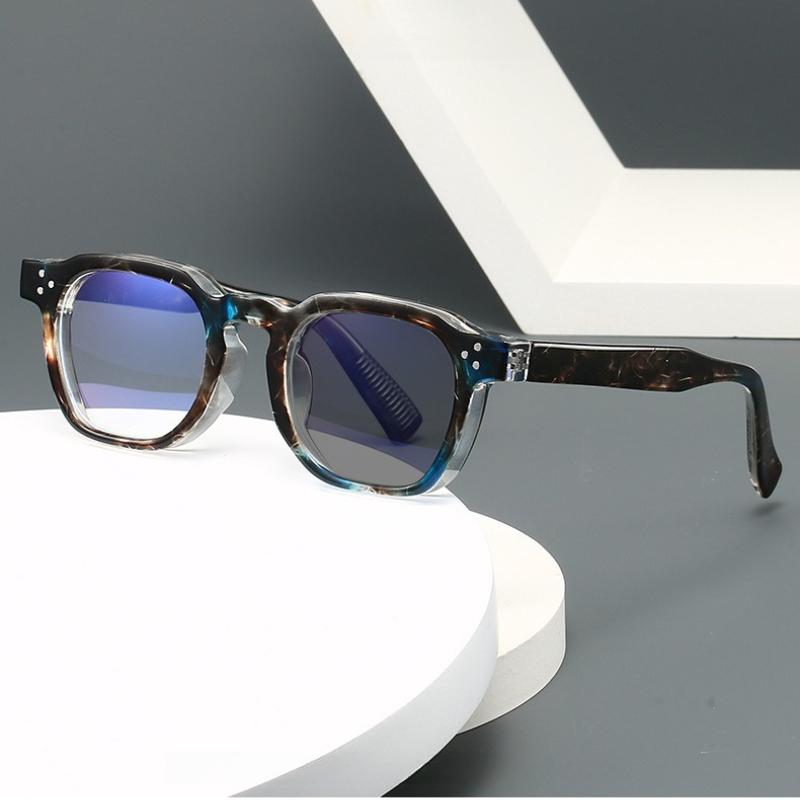 Smart Photochromic Presbyopia Glasses Stylish Oversized Square Frames Ultra-light Anti-blue Light Reading Eyewear 0 To +4.0