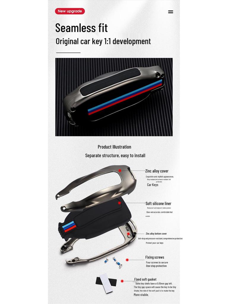 Tesla Model S, X, 3 Key Fob Case Cover - Car Key Shell Buckle Special