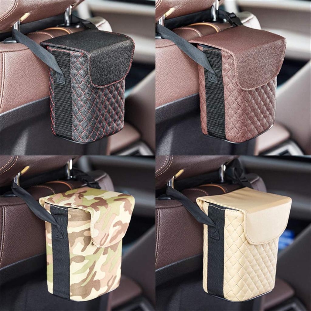 Auto Müll, Auto Müll, Auto Eimer, Multifunktional, Magnetischer Deckel, Fixierbar, Waschbar, Einfach