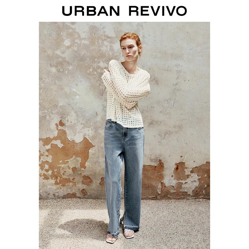 UR Women's Textured Hollow Knit Sweater