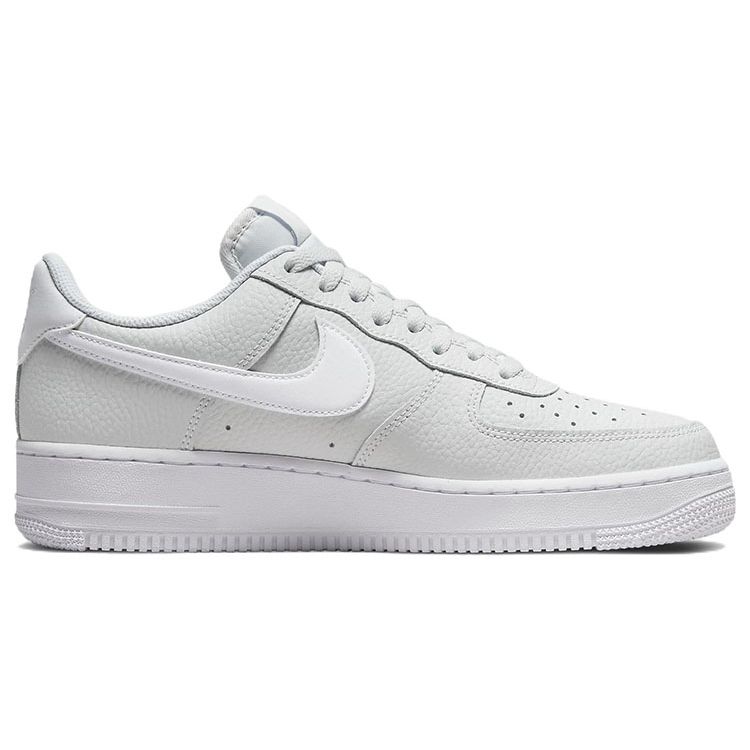 Nike Air Force 1 07 Pebbled Men Sneakers Grey Pure-Platinum White CT2302-003