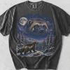 Cămașă Wolverine Luna Cerească: Tricou Grafic Retro anii 90, Bumbac Comfort Colors