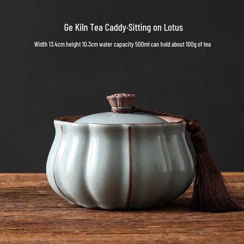 Ru Kiln Ceramic Tea Storage Jar