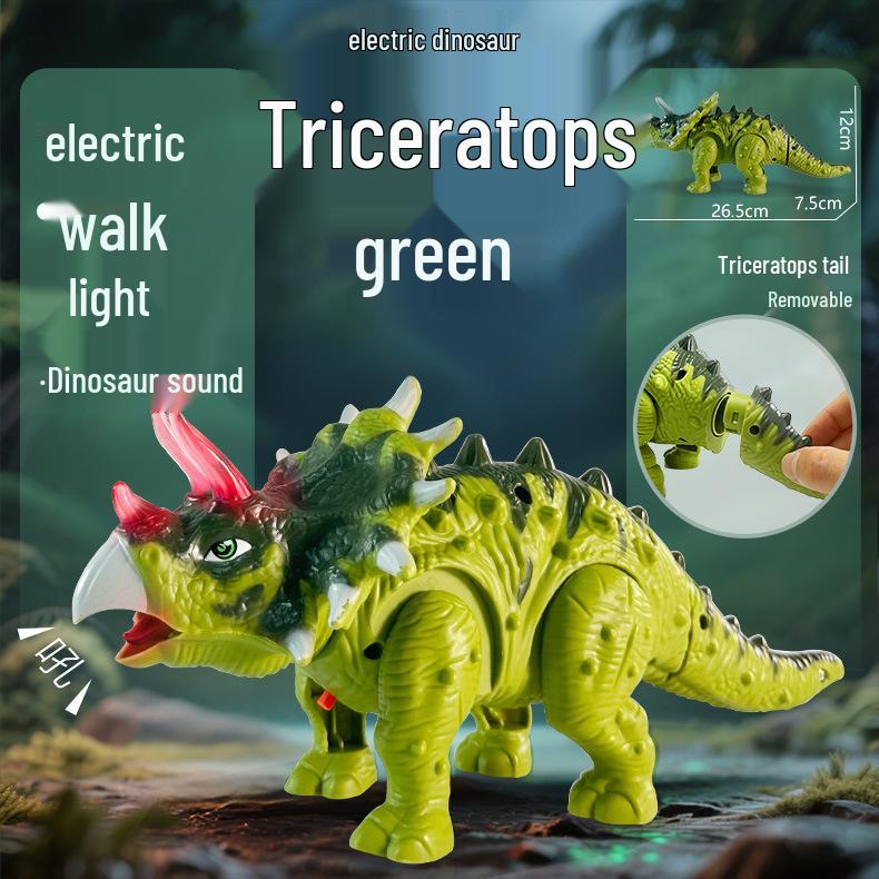 Kids' Electronic T-Rex Dinosaur Toy with Lights, Sound, and Walking Motion - Perfect Gift for Boys