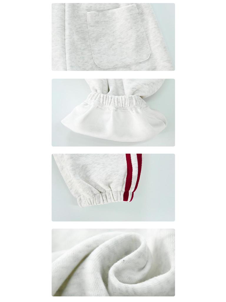 2025 Trendy Girls' Autumn & Spring Outfit: Korean Style Coat & Sweatpants Set