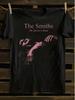 Unisexs The Smiths Inspired Graphic TShirt HandDrawn Band Logo Print Black Pink Casual Round Neck Short Sleeve