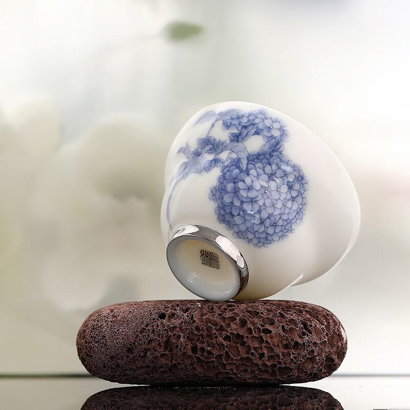 Longxun Kiln Master Huang Xudong Welcoming Fortune Teacup