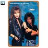 Tin Sign Rock Band Retro Metal Poster for Wall Decor Vintage D Printed Rustic Iron Plaque Rock Music Couple Artwork Bar Pub