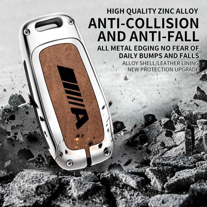 Zinc Alloy Car Key Cover for Mercedes-Benz A-Class Remote Control Cover Mercedes-Benz A180 A200 Key Cover Accessories