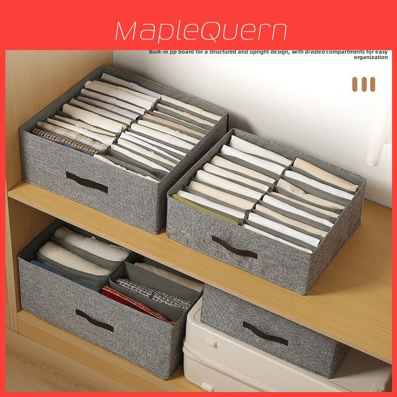 Modern Minimalist Fabric Foldable Closet Drawer Organizer For Clothing Storage