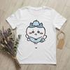 Vintage Rock Cartoon Cute Animal Graffiti Pattern Cotton Blend Loose Unisex Couple Short Sleeve Tops Holiday Fashion Clothes