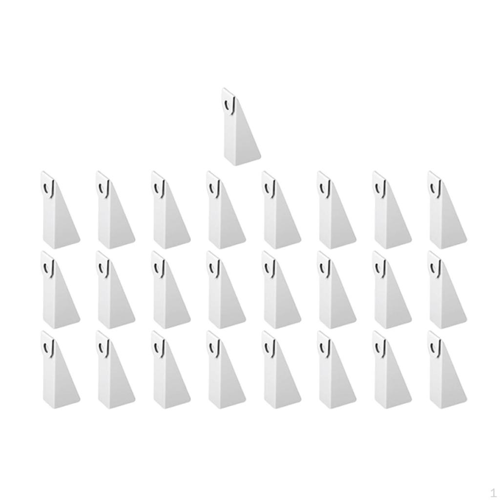 25 Pieces Aluminum Gutter Wedges Easy Installation Portable Efficient Adjustable Hanger for