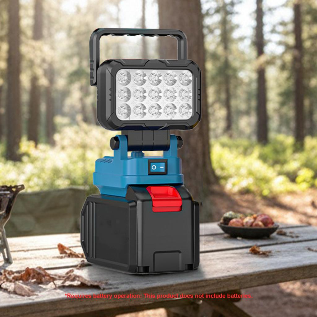 Flashlight with 2 USB Charging Port for Makita Battery Spotlight Portable Lantern Battery NOT Included