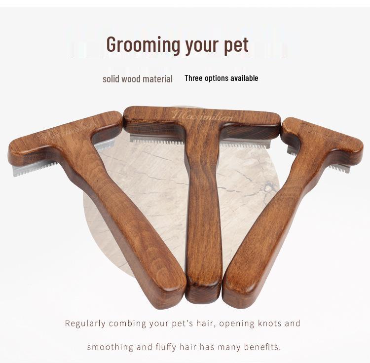 Pet Grooming Comb: Cat & Dog Hair Removal Tool for Loose Hair