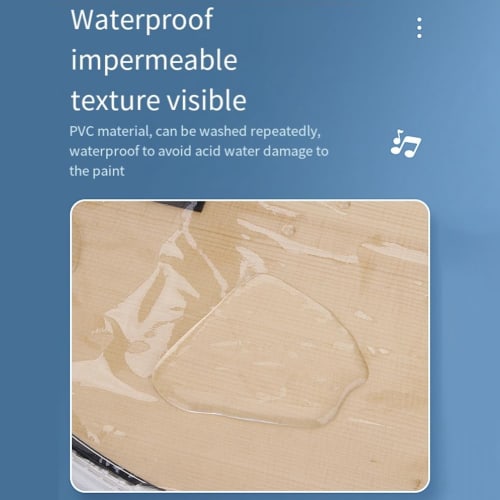 Roisin 1 Piece Guitar Dust Cover Transparent Translucent Dustproof Waterproof Acoustic Electric Guitar Cover Protective Storage Bag