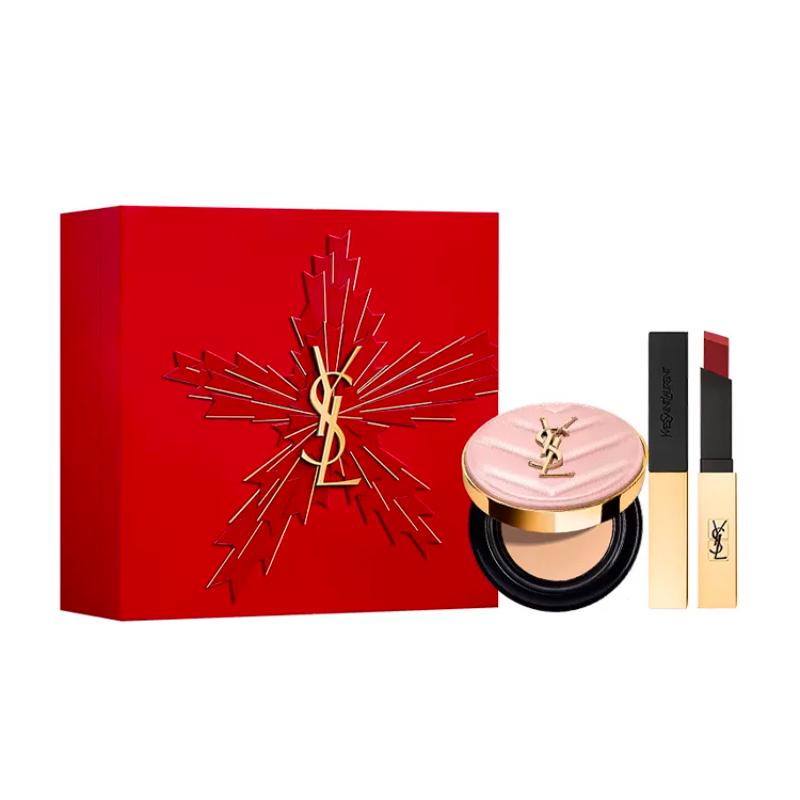 

SAINT LAURENT Pink Air Cushion New Year Limited Foundation Travel Kit Makeup Sets Look Gentle