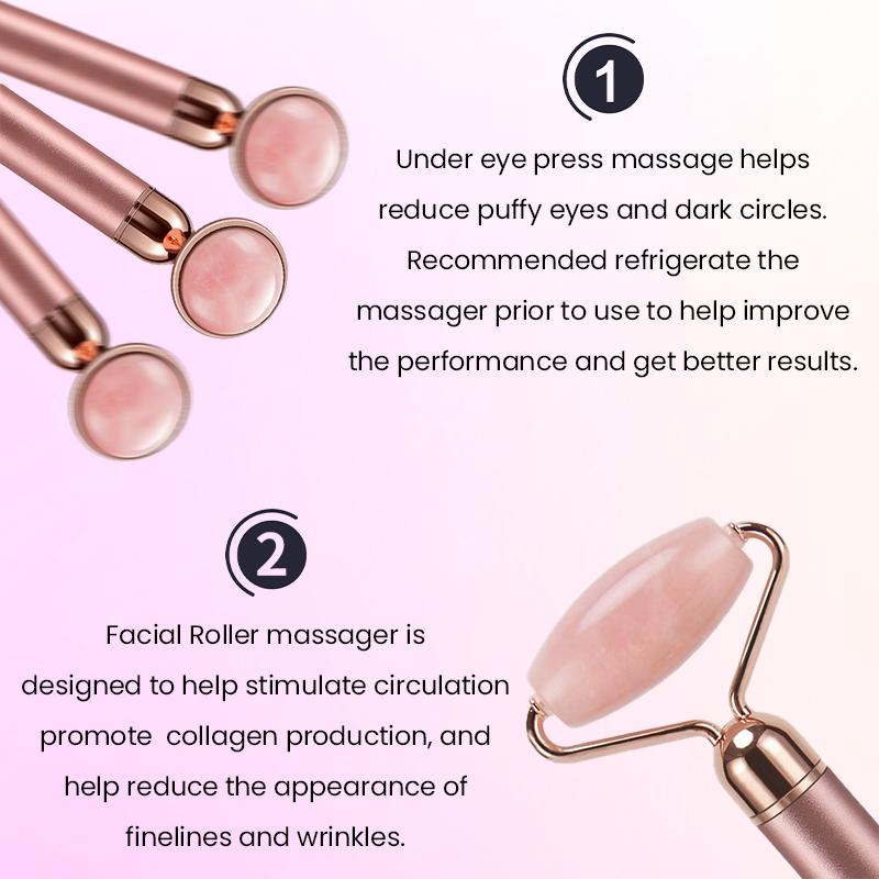 2 Piece Set Roller & Gua Sha for Face Neck Eye Resin Facial Massage Instrumenr Health Care Scraping Board Beauty Skin Care Tools