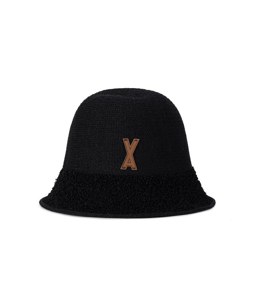 Bajal Va Patch Towel Bucket Hat Black