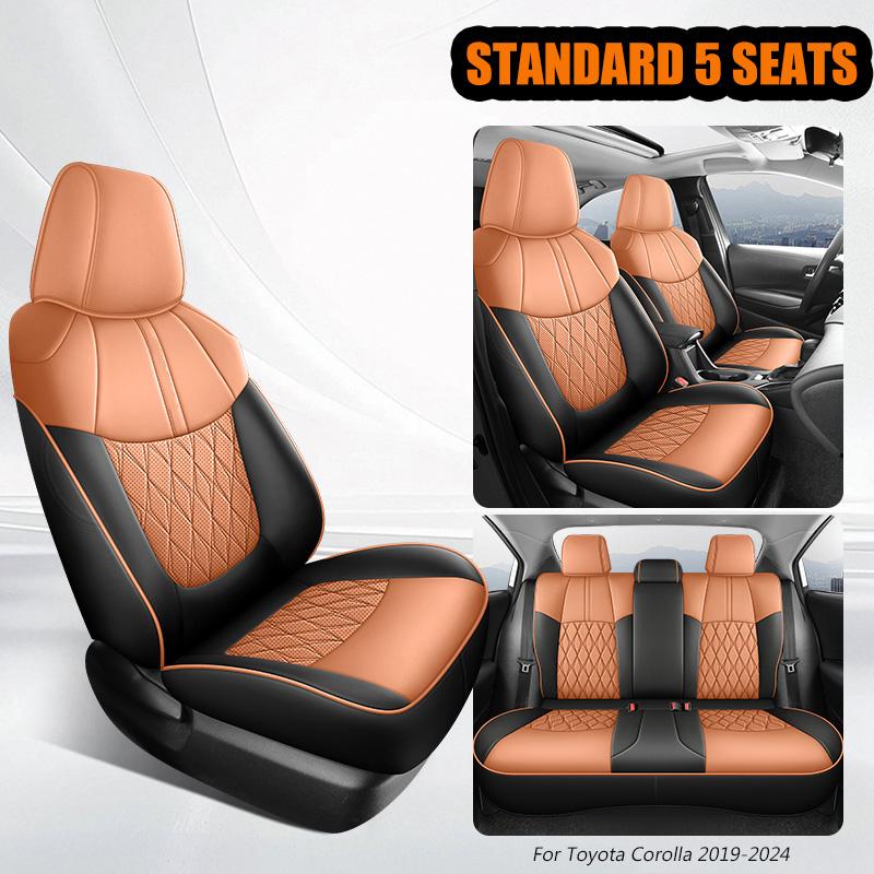 High-Grade Custom Fit Car Seat Covers For Toyota Corolla 2019-2025 Artificial Leather Protection Seat Cushion Full Set Auto Part