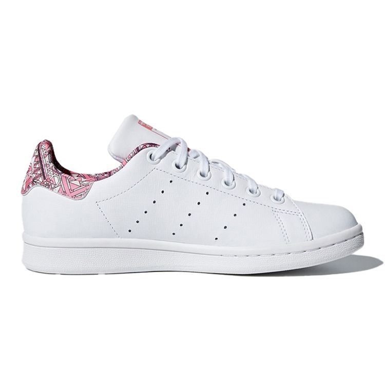 Adidas Originals J Comfortable Casual Low-Top Kids Skate Shoes Kids Sneakers White Pink CM8189
