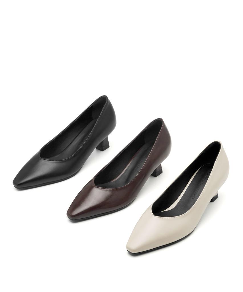 Spur Rossan V-Cut Minimal Pumps 5.5Cm -Va8044 (3Color)