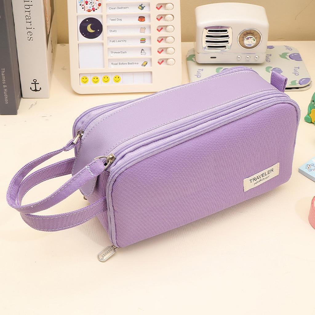 Kawaii Portable Pencil Case Large Capacity Ins Stationery Storage Bag Multifunctional Pen Box School Office Supplies Stationery