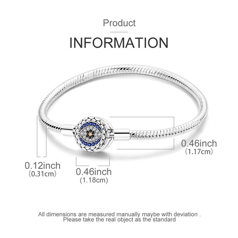 Bracelet 925 Silver Bracelet 17-20CM Love Heart Zircon Original Bracelets Fit Charms Bracelets Jewelry Gifts