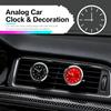 2PCS Luminous Analog Car Clocks for Dash Stick on,Mini Tiny Stick On Clock for Car Dashboard with Vent Clip,Self-Adhesive Dashboard Clock for Vent &