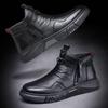 Men's Shoes Martin Boots Men's Fashion High-top Leather Boots Casual Versatile Cotton Boots British Velvet Snow Boots