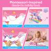 Montessori Sticker Puzzle Book With Story For Kids Educational Jigsaw Sticker Creative Games Children's Mosaic Toy Birthday Gift