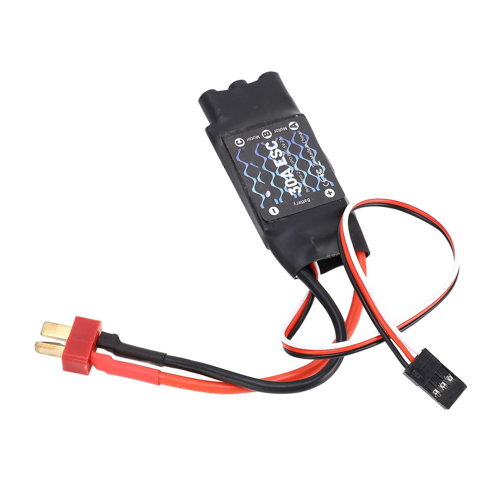 

Brushless ESC 30A T Plug RC Brushless ESC for RC Fixed Wing Aircraft Small Quadrotor
