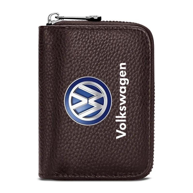 

Для Volkswagen VW Шкіряний Чоловічий Гаманець Для Посвідчення Водія, ID-Картки, Банківської Картки Стилізація Автомобіля Для Volkswagen Golf-5 6 7 Bora MK4 MK6