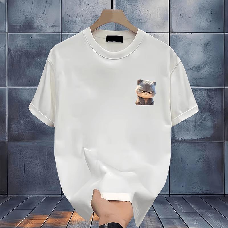 Summer Men Women Round Neck Short Sleeve Print T Shirt Breathable Sport Tops