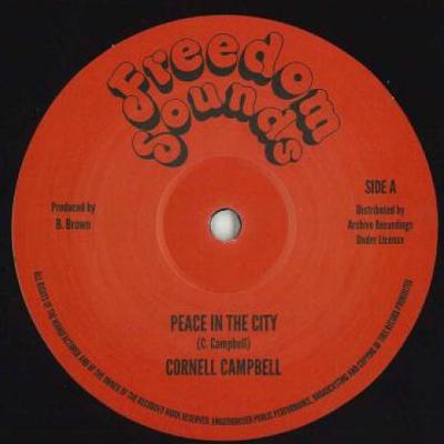12inch Record CORNELL CAMPBELL / HIGH TIMES PLAYE - Peace In The City / Peace In The Ci AR12021 Freedom Sounds  1981 UK Reggae, Ska & Dub